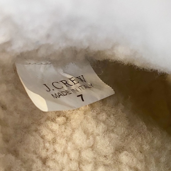 J. Crew MacAlister Wedge Suede Shearling Ankle Boots - 7 - Picture 5 of 16